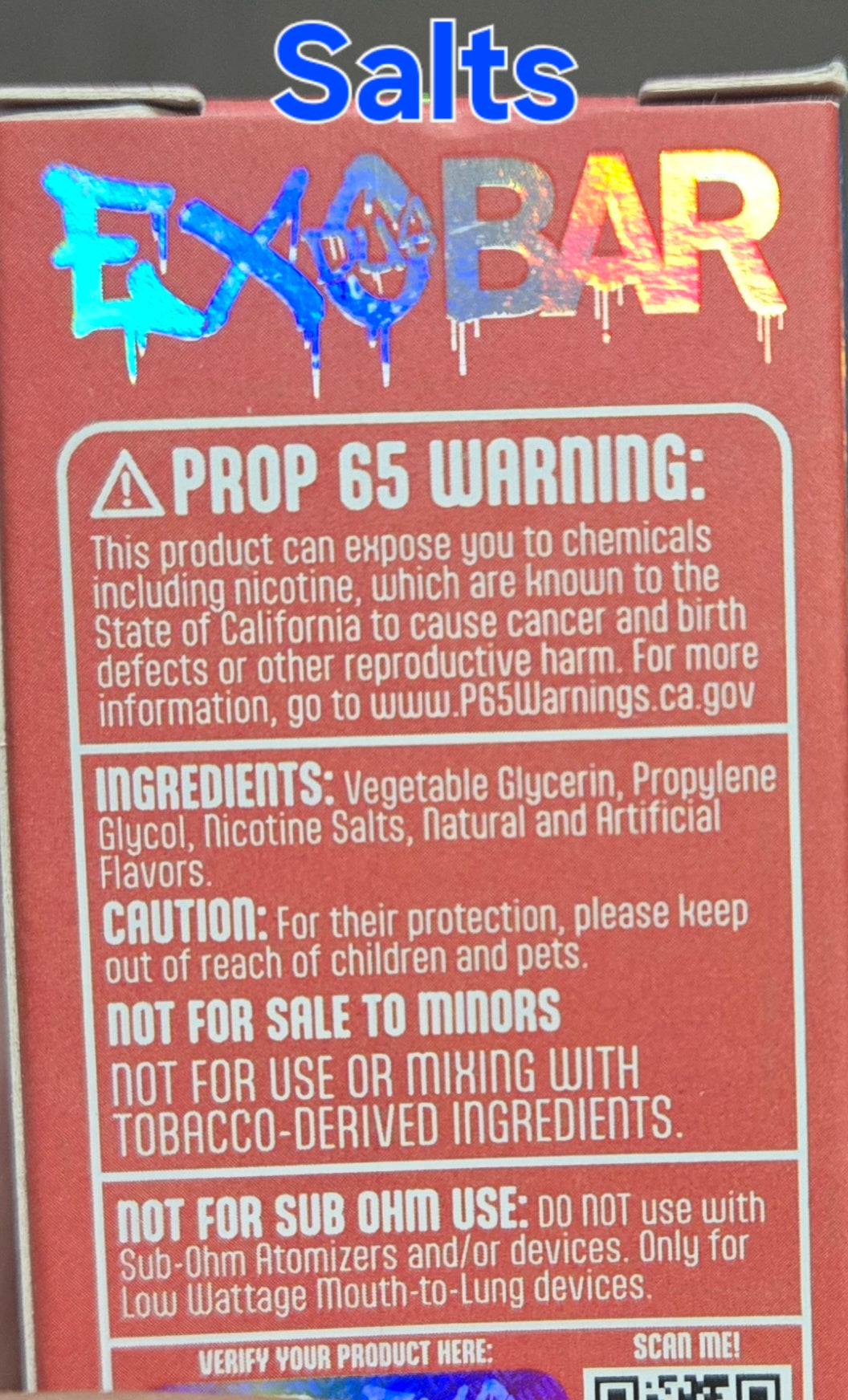 Exobar E-Liquid